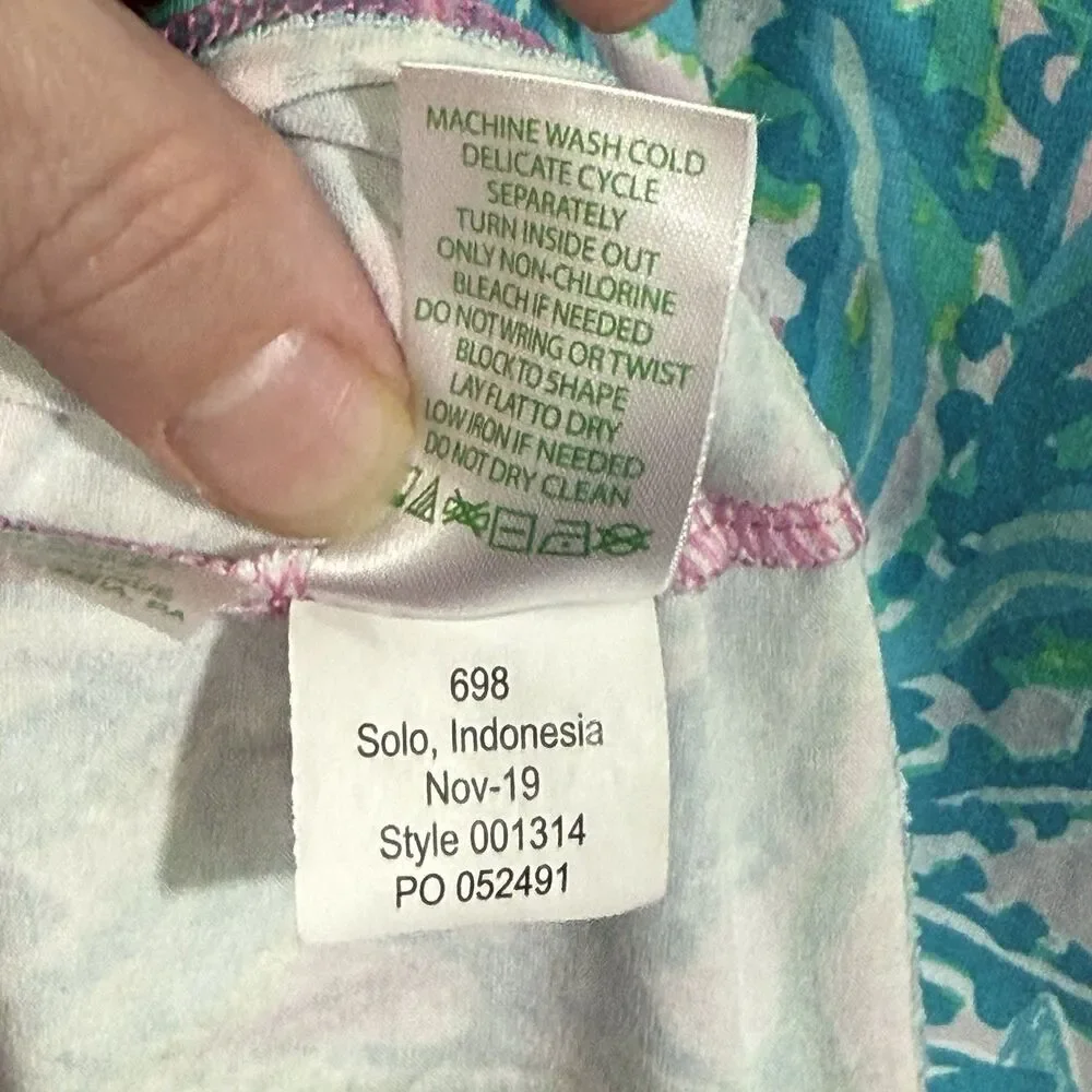 Lilly Pulitzer UPF 50 Mandevilla Baby Hip Nautic Mini Sophie Ruffle Dress Girl L
